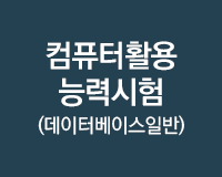 [HD]컴퓨터활용능력시험 1급 필기 - 데이터베이스일반(2017)