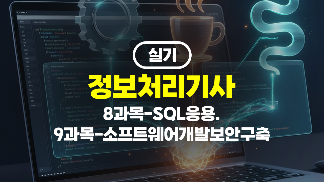 정보처리기사 실기 (2026년 개정) 8과목-SQL응용. 9과목-소프트웨어개발보안구축
