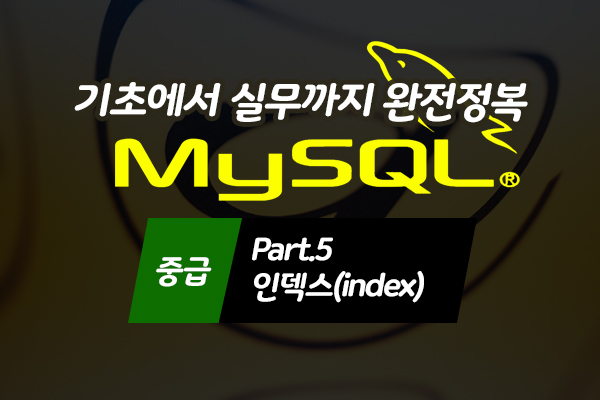 [HD]MySQL 기초에서 실무까지 완전정복 하기 - 중급 Part.5 인덱스(index)