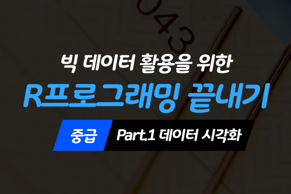 [HD]빅데이터 활용을 위한 R프로그래밍 끝내기 - 중급 Part.1 데이터 시각화