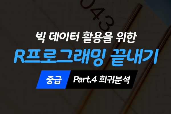 [HD]빅데이터 활용을 위한 R프로그래밍 끝내기 - 중급 Part.4 회귀분석