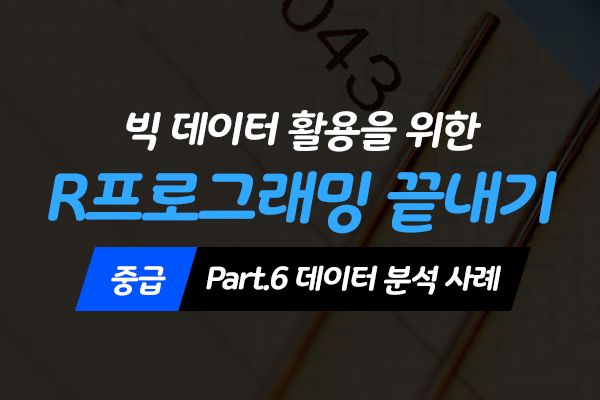 [HD]빅데이터 활용을 위한 R프로그래밍 끝내기 - 중급 Part.6 데이터 분석 사례