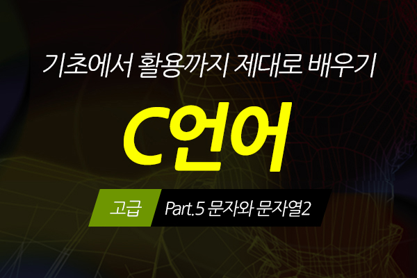 [HD]C언어 기초에서 활용까지 제대로 배우기 - 고급 Part.5 문자와 문자열2